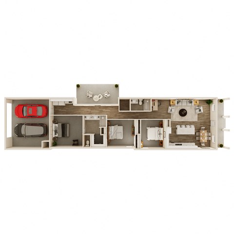 1,668 SF 3 Bed - Two Bath The Faulkner Floor Plan at Hawthorne Heights in Bentonville, AR